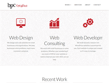 Tablet Screenshot of bpccreative.com
